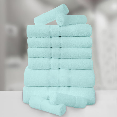 10 Piece Absorbent Cotton Towel Set